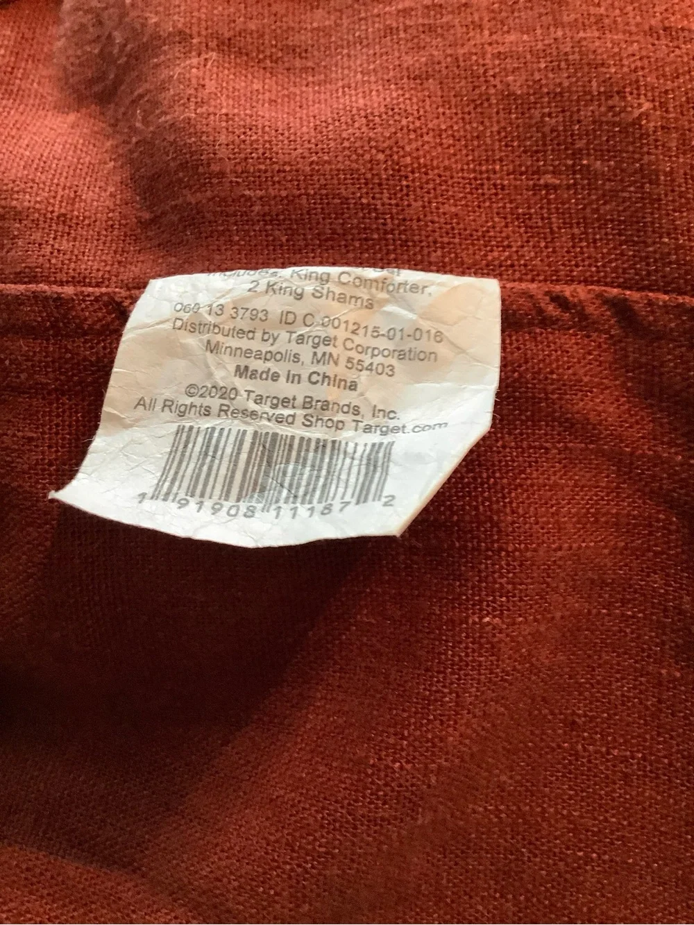 NWT casaluna king heavyweight linen comforter set